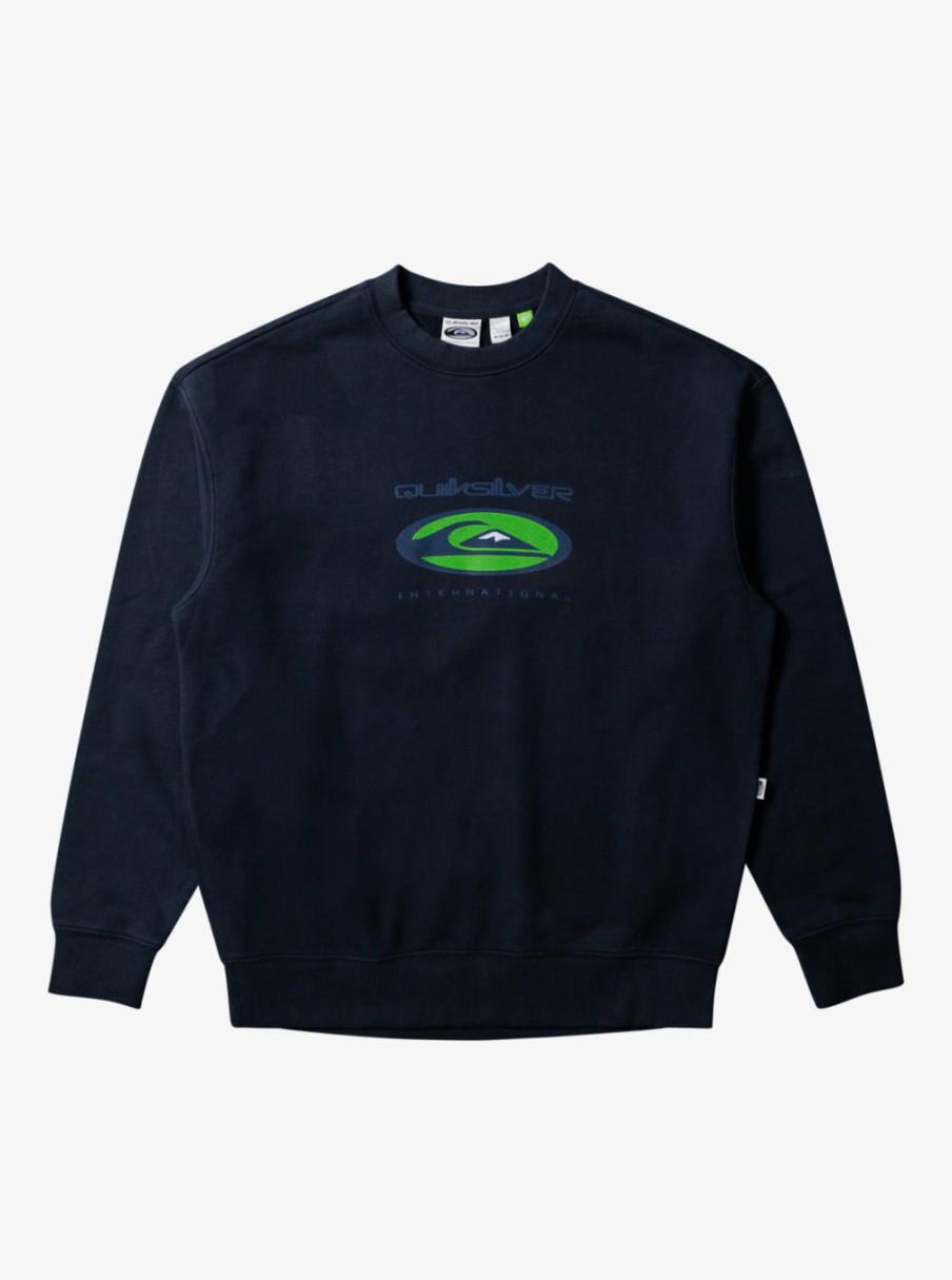 Lifestyle * | Sta Surf Attractive Quiksilver Saturn Sweatshirt Chocolate Chip (Kqd0)