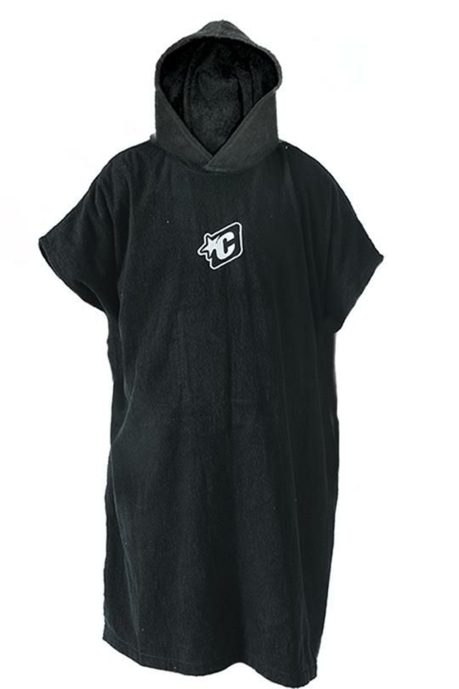 Hardware * | Sta Surf Opening Sales Creatures Icon Poncho Hooded Towel Black