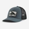 Lifestyle * | Sta Surf Latest Patagonia Flying Fish Lopro Trucker Hat Plume (Flpg)