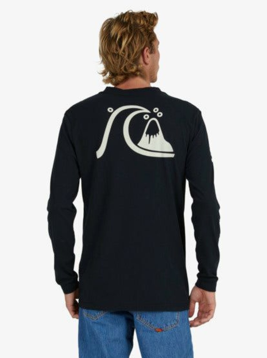 Lifestyle * | Sta Surf Free Delivery Quiksilver The Orginal Ls Tee Black (Kvj0)