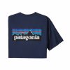 Lifestyle * | Sta Surf Attractive Patagonia P-6 Logo Organic Crew T-Shirt