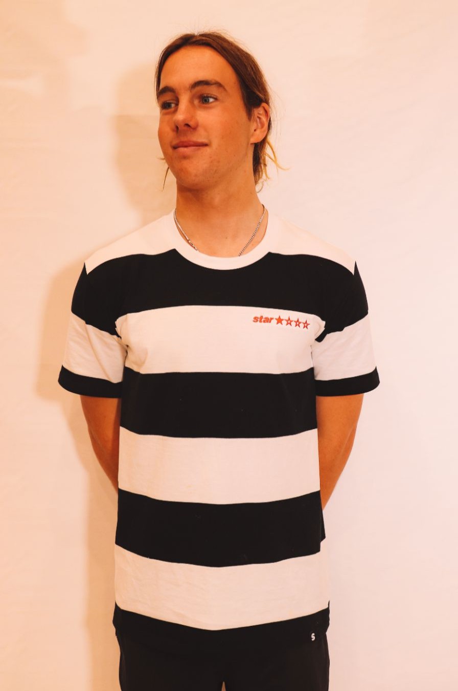 Lifestyle * | Sta Surf Crazy Deals Star Kickflip Ss Wide Stripe Tee